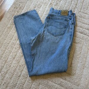 Lee Relaxed Fit Medium Blue Denim Jeans